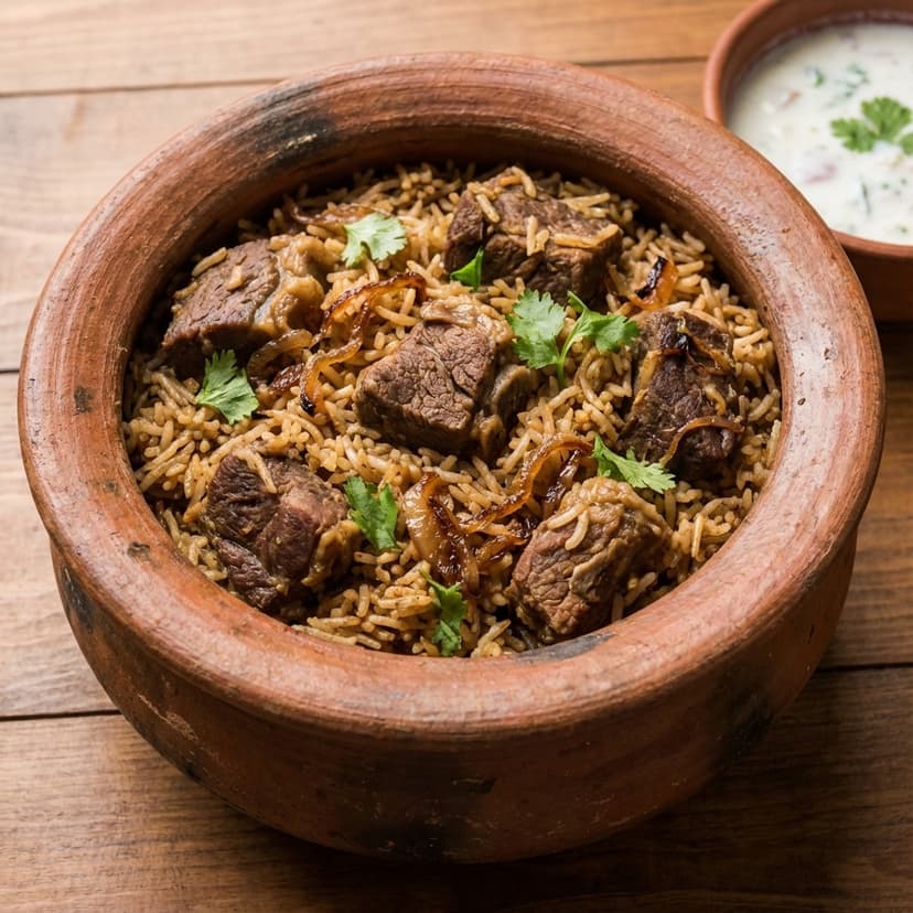 Buff Yakhni Biryani